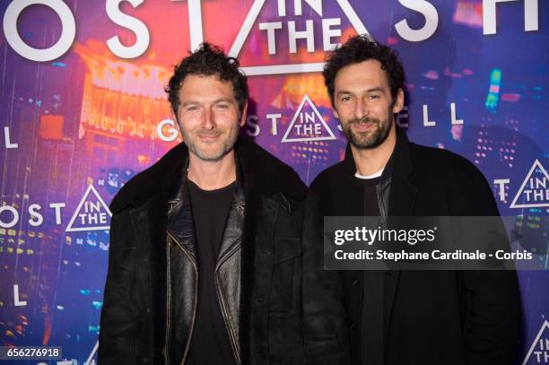 Simon Buret and Olivier Coursier attend the Paris Premiere of the Paramount Pictures release "Ghost In The Shell" at Le Grand Rex on March 21, 2017...