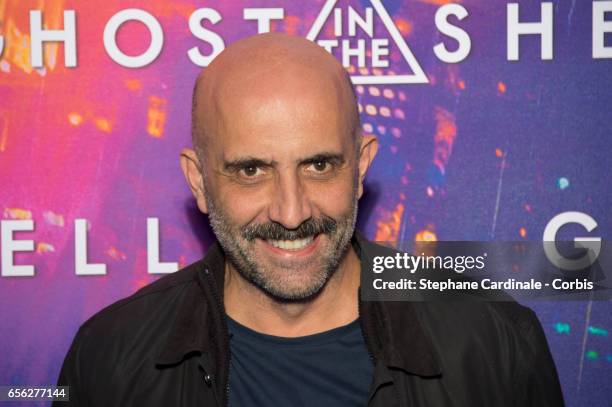 Director Gaspard Noe attends the Paris Premiere of the Paramount Pictures release "Ghost In The Shell" at Le Grand Rex on March 21, 2017 in Paris,...