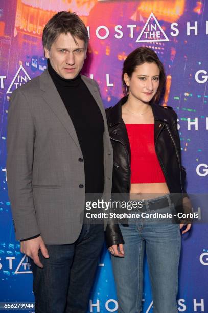 Actors Stanislas Merhar and Lola Creton attend the Paris Premiere of the Paramount Pictures release "Ghost In The Shell" at Le Grand Rex on March 21,...