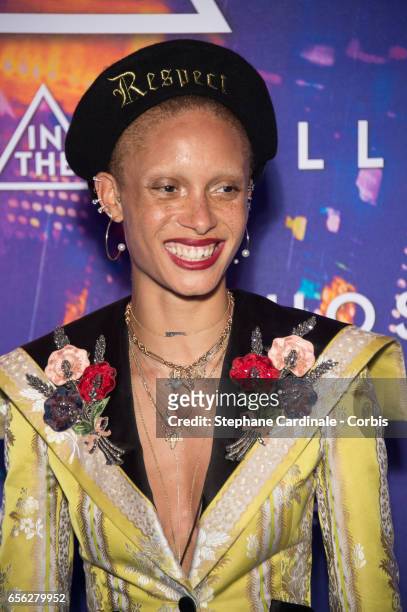 Adwoa Aboah attends the Paris Premiere of the Paramount Pictures release "Ghost In The Shell" at Le Grand Rex on March 21, 2017 in Paris, France.