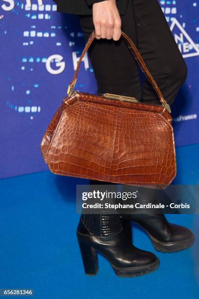 Singer Joyce Jonathan attends the Paris Premiere of the Paramount Pictures release "Ghost In The Shell" at Le Grand Rex on March 21, 2017 in Paris,...