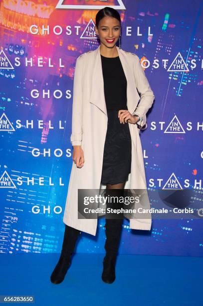 Miss france 2014, Flora Coquerel attends the Paris Premiere of the Paramount Pictures release "Ghost In The Shell" at Le Grand Rex on March 21, 2017...