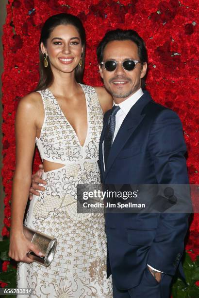 Mariana Downing and singer/songwriter Marc Anthony attend the Maestro Cares Foundation's Fourth Annual Changing Lives/Building Dreams Gala at...