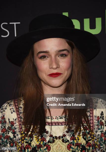 Actress Renee Felice Smith attends The Paley Center For Media's 34th Annual PaleyFest Los Angeles - "NCIS: Los Angeles" screening and panel at the...