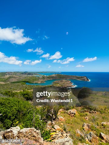 Antigua, West Indies, coast at Indian Creek Point Antigua, West Indies, coast at Indian Creek Point