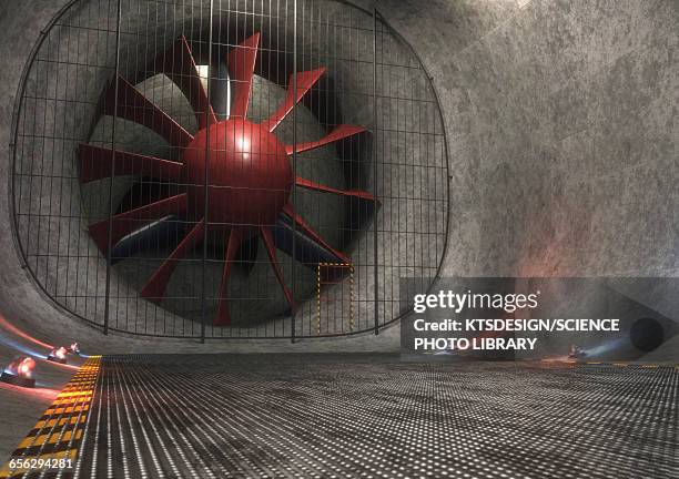 illustrations, cliparts, dessins animés et icônes de wind tunnel, illustration - soufflerie