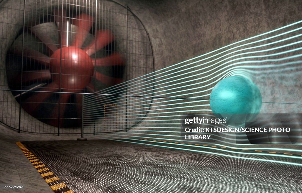Wind tunnel, illustration