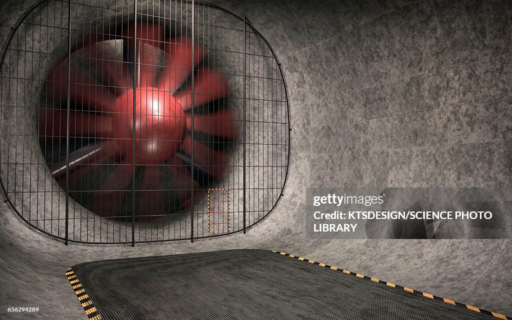 Wind tunnel, illustration