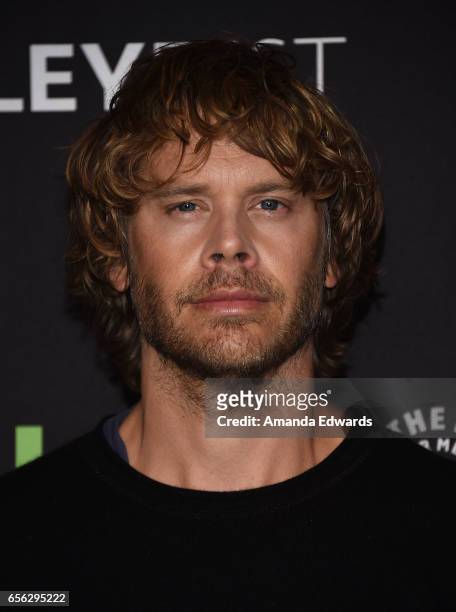 Actor Eric Christian Olsen attends The Paley Center For Media's 34th Annual PaleyFest Los Angeles - "NCIS: Los Angeles" screening and panel at the...
