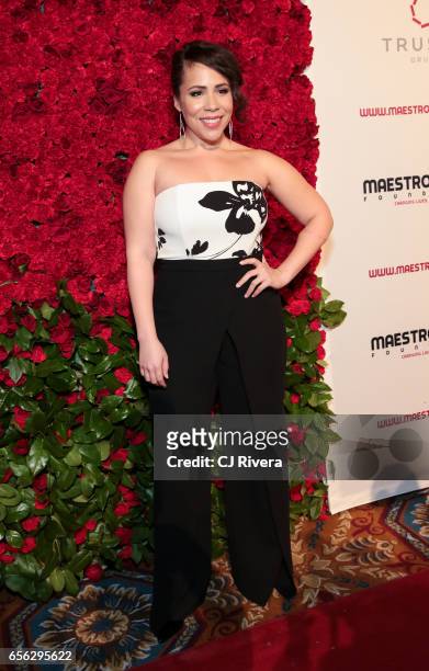 Rosal Colon attends the Maestro Cares Foundation's Fourth Annual Changing Lives/Building Dreams Gala at Cipriani Wall Street on March 21, 2017 in New...