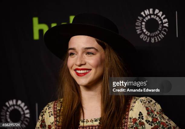Actress Renee Felice Smith attends The Paley Center For Media's 34th Annual PaleyFest Los Angeles - "NCIS: Los Angeles" screening and panel at the...
