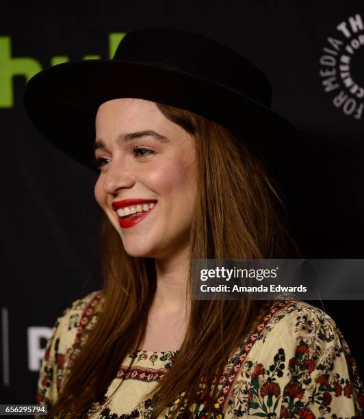 Actress Renee Felice Smith attends The Paley Center For Media's 34th Annual PaleyFest Los Angeles - "NCIS: Los Angeles" screening and panel at the...