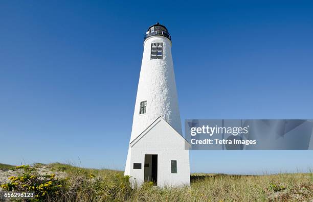 usa, massachusetts, nantucket, great point lighthouse - nantucket stock pictures, royalty-free photos & images