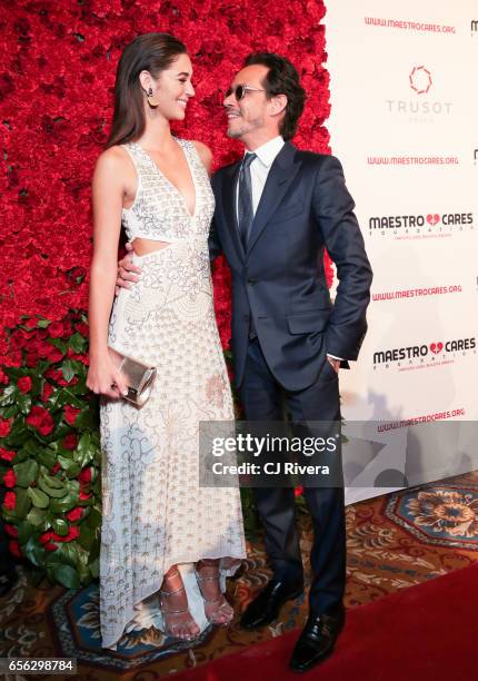 Mariana Downing and Marc Anthony attend the Maestro Cares Foundation's Fourth Annual Changing Lives/Building Dreams Gala at Cipriani Wall Street on...