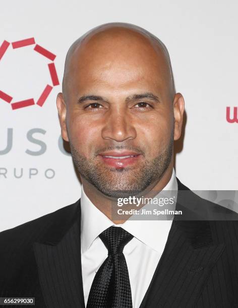 Baseball player Albert Pujols attends the Maestro Cares Foundation's Fourth Annual Changing Lives/Building Dreams Gala at Cipriani Wall Street on...