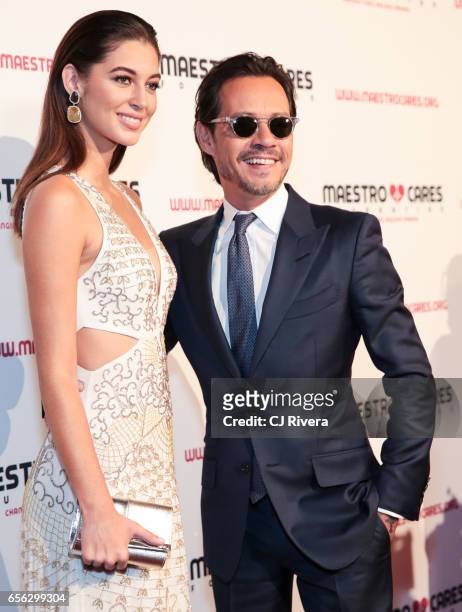 Mariana Downing and Marc Anthony attend the Maestro Cares Foundation's Fourth Annual Changing Lives/Building Dreams Gala at Cipriani Wall Street on...