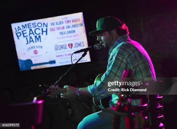 Singer/Songwriter Dallas Davidson performs during Jameson Peach Jam presented by Jameson Irish Whiskey. Proceeds benefit The Georgis Music Foundation...