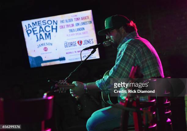Singer/Songwriter Dallas Davidson performs during Jameson Peach Jam presented by Jameson Irish Whiskey. Proceeds benefit The Georgis Music Foundation...