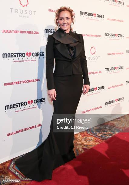 Angelica Fuentes attends the Maestro Cares Foundation's Fourth Annual Changing Lives/Building Dreams Gala at Cipriani Wall Street on March 21, 2017...