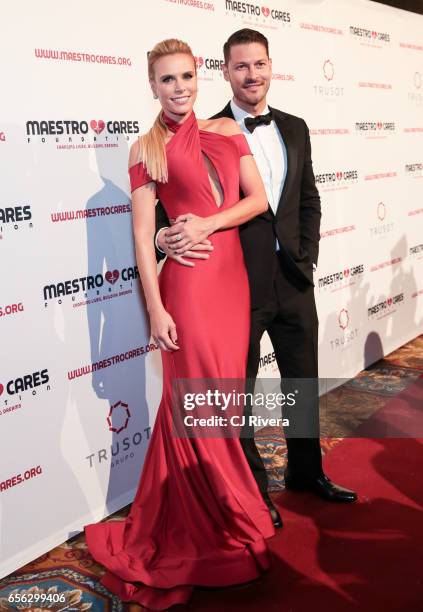 Catalina Maya and Felipe Pimiento attend the Maestro Cares Foundation's Fourth Annual Changing Lives/Building Dreams Gala at Cipriani Wall Street on...