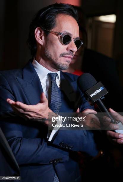 Marc Anthony attends the Maestro Cares Foundation's Fourth Annual Changing Lives/Building Dreams Gala at Cipriani Wall Street on March 21, 2017 in...