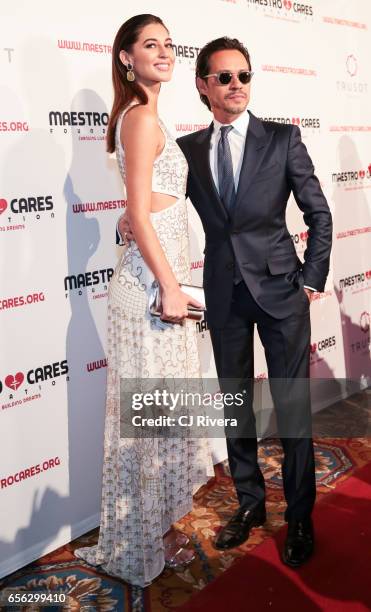 Mariana Downing and Marc Anthony attend the Maestro Cares Foundation's Fourth Annual Changing Lives/Building Dreams Gala at Cipriani Wall Street on...