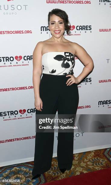 Rosal Colon attends the Maestro Cares Foundation's Fourth Annual Changing Lives/Building Dreams Gala at Cipriani Wall Street on March 21, 2017 in New...