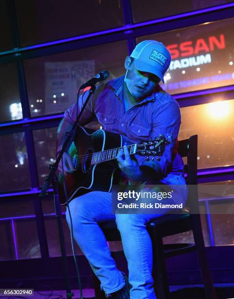 Singer/Songwriter Cole Taylor performs during Jameson Peach Jam presented by Jameson Irish Whiskey. Proceeds benefit The Georgis Music Foundation at...