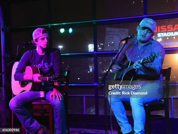 Singer/Songwriters Trea Landon and Cole Taylor perform during Jameson Peach Jam presented by Jameson Irish Whiskey. Proceeds benefit The Georgis...