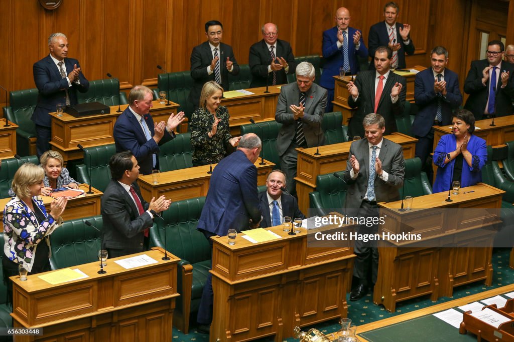Former Prime Minister John Keys Delivers Parliamentary Farewell Speech