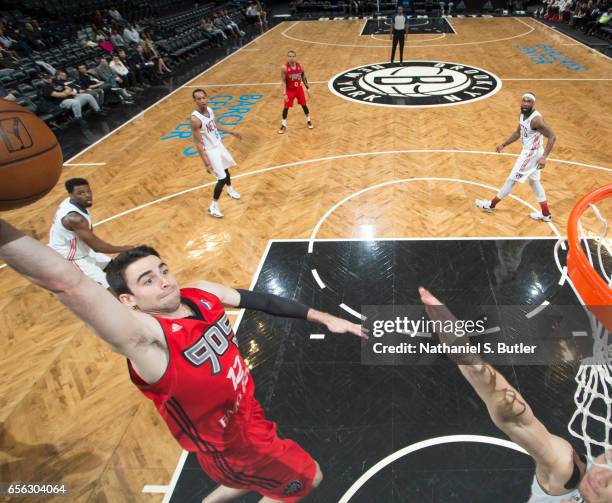 March 19: Will Sheehey of the Raptors 905 shoots the ball against the Long Island Nets during an NBA D-League game on March 19, 2017 at Barclays...