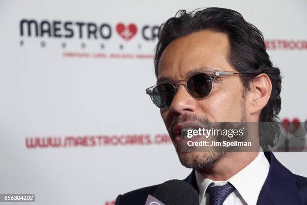 Singer/songwriter Marc Anthony attend the Maestro Cares Foundation's Fourth Annual Changing Lives/Building Dreams Gala at Cipriani Wall Street on...