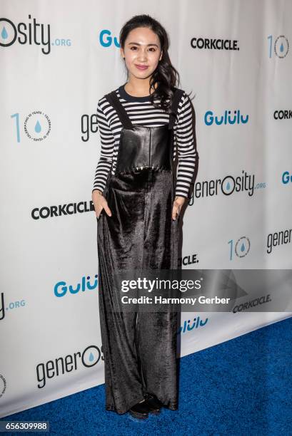 Candy Wang arrives at the Montage Hotel on March 21, 2017 in Beverly Hills, California.