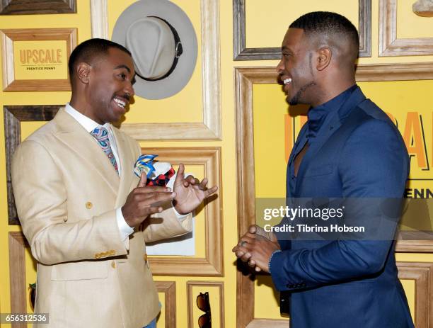 Prentice Penny and Kel Mitchell attend the premiere of TruTv's 'Upscale With Prentice Penny' at The London Hotel on March 21, 2017 in West Hollywood,...