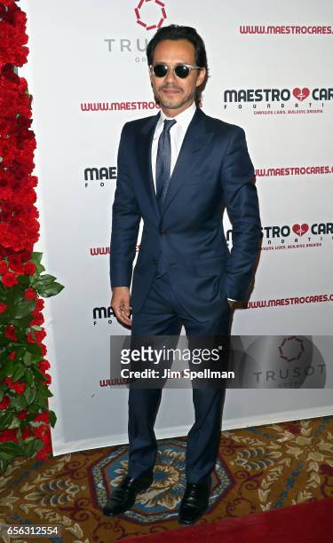 Singer/songwriter Marc Anthony attend the Maestro Cares Foundation's Fourth Annual Changing Lives/Building Dreams Gala at Cipriani Wall Street on...