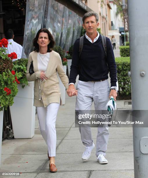 Actor Matt McCoy and his wife Mary McCoy are seen on March 21, 2017 in Los Angeles, California.