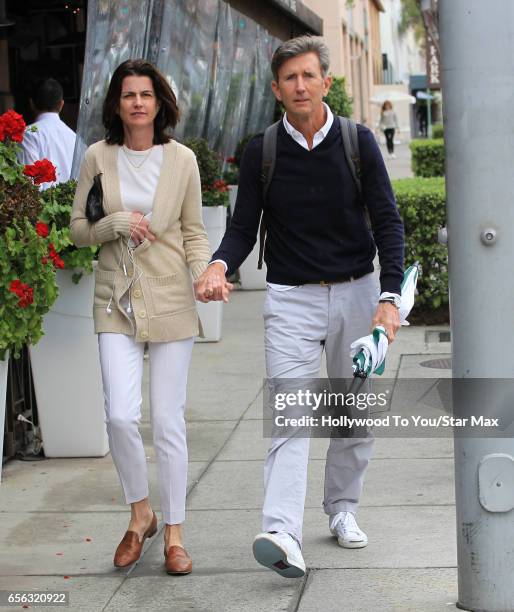 Actor Matt McCoy and his wife Mary McCoy are seen on March 21, 2017 in Los Angeles, California.