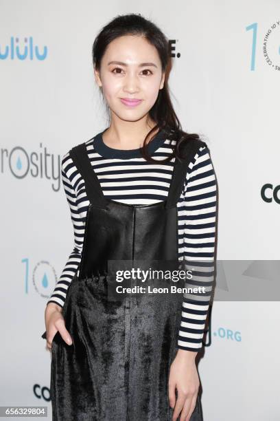 Actress Candy Wang arrives at the Generosity.org Fundraiser For World Water Day at the Montage Hotel on March 21, 2017 in Beverly Hills, California.