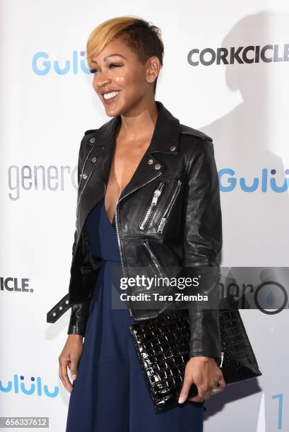 Actress Meagan Good attends a Generosity.org fundraiser for World Water Day at Montage Hotel on March 21, 2017 in Beverly Hills, California.