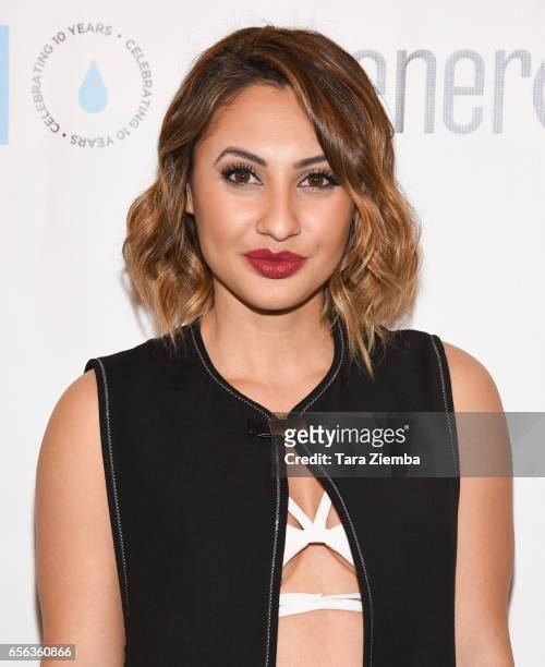 Actress Francia Raisa attends a Generosity.org fundraiser for World Water Day at Montage Hotel on March 21, 2017 in Beverly Hills, California.