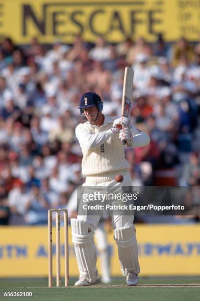 John Crawley batting for England during the 3rd Test match between England and South Africa at The Oval, London, 19th August 1994. England won the...
