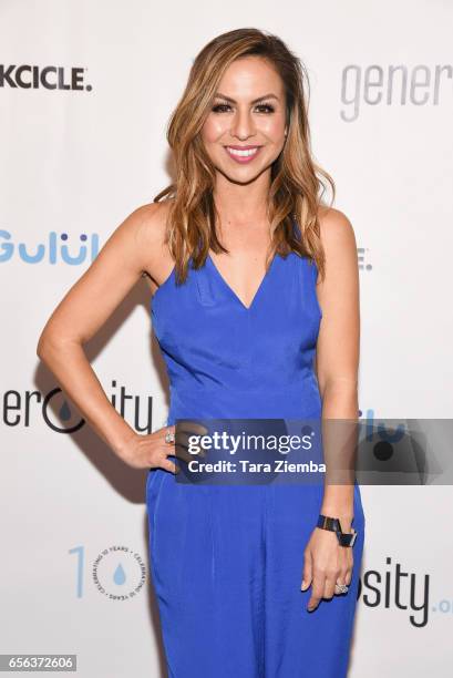 Anjelah Johnson attends a Generosity.org fundraiser for World Water Day at Montage Hotel on March 21, 2017 in Beverly Hills, California.