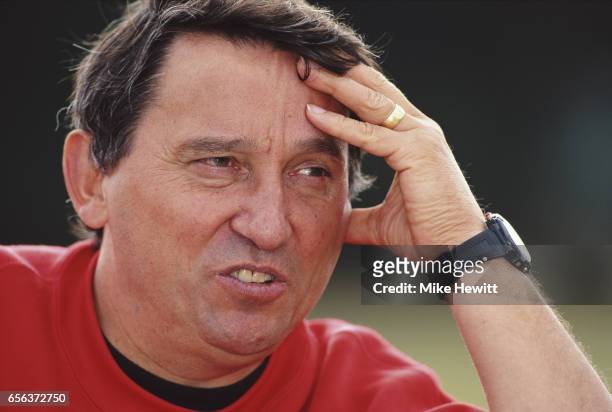 Watford manager Graham Taylor pictured during a feature on May 26, 1997 in Watford, England.