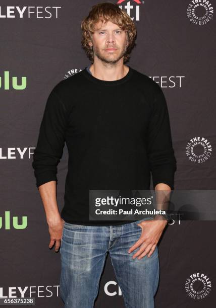 Actor Eric Christian Olsen attends The Paley Center For Media's 34th Annual PaleyFest Los Angeles "NCIS: Los Angeles" at Dolby Theatre on March 21,...