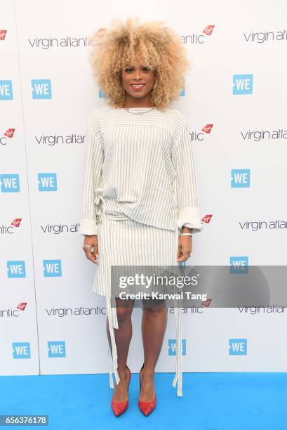 Fleur East attends WE Day UK at The SSE Arena on March 22, 2017 in London, United Kingdom.