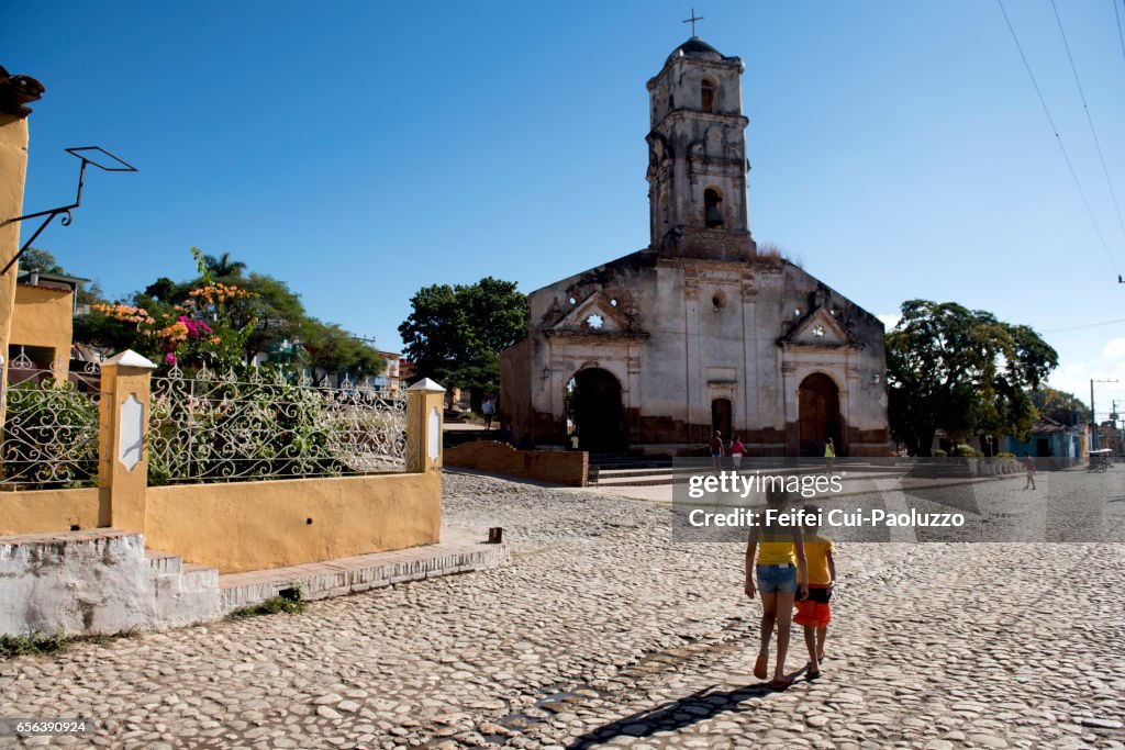 The ruined Iglesia de Santa Ana of Trinidad, Cuba