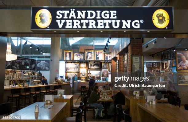 An institution republic-wide. The Restaurant/Bistro Ständige Vertretung, here the branch in the airport Cologne/Bonn.