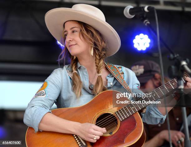 Singer Margo Price performs onstage during the Rachael Ray SXSW Feedback Party at Stubbs BBQ on March 18, 2017 in Austin, Texas.