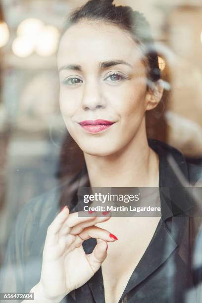 Actress Alice Belaidi is photographed for Self Assignment on February 25, 2017 in Paris, France.