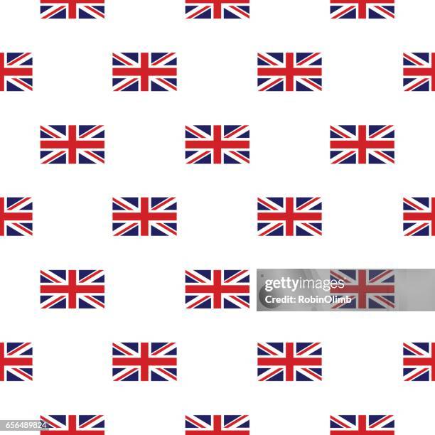 stockillustraties, clipart, cartoons en iconen met britse vlag naadloze patroon - english flag